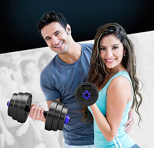 BCBIG Hanteln-Set,Kurzhanteln-2er Set Für Männer und Damen Hantelset-Verstellbar Langhantel Kurzhantel Set 2in1Dumbbells 10kg(5kg*2), Hierro