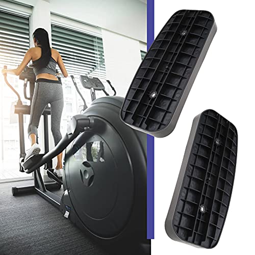 Be In Your Mind Par de Pedales elípicos Negros para Fitness, Pedales, Accesorios de plástico, 34,5 x 15 cm, Compatible con XS Sports Cross Trainer