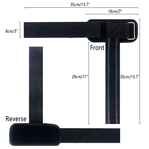 Bebochoi Straps Gym con Muñequera para Gimnasio Fitness Culturismo Lifting Straps Muñequeras Gym Muñecas Elevación Guantes Muñequeras Agarraderas de Gimnasio para Peso Muerto 2 Piezas