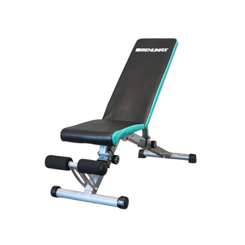 BEHUMAX Banco de Pesas Steel Training Bench Ajustable Banco de Entrenamiento con inclinación y declinacion levantamiento de Pesas Plano Press de banca para Ejercicios