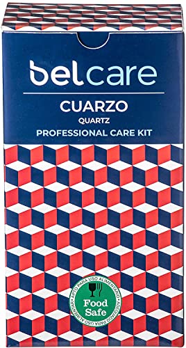 BELCARE - Kit para Limpiar Encimeras de Cuarzo, Silestone y Compac, Pack de 3 Productos (Spray Limpiador 200 ml + Reparador 200 ml + Spray Abrillantador 200 ml)