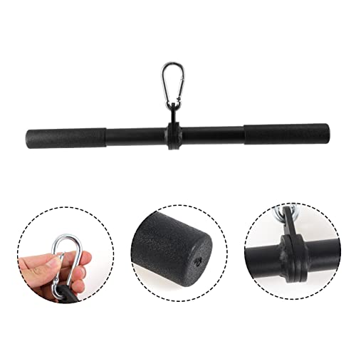 BESPORTBLE 1 Pc Barra De Fitness Barra Arriba Press De Tríceps Con Barra Recta Hacia Abajo Atrás Prensa De Barra Recta Hacia Abajo Ponerse En Forma Jalar Acero Máquina De Remar Aptitud Física