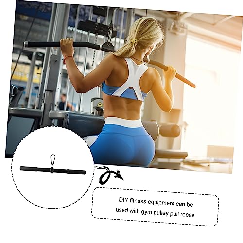 BESPORTBLE 1 Pc Barra De Fitness Barra Arriba Press De Tríceps Con Barra Recta Hacia Abajo Atrás Prensa De Barra Recta Hacia Abajo Ponerse En Forma Jalar Acero Máquina De Remar Aptitud Física