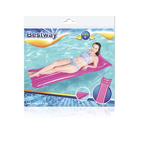 Bestway Shimmering-Colchón Hinchable, Vinilo, Multicolor, 170x54x15