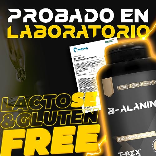 Beta Alanina 100 comprimidos de 1500mg con vitaminas B1-B6-E. Contrarresta la formación de ácido láctico. Mejora la resistencia y los tiempos de recuperación.