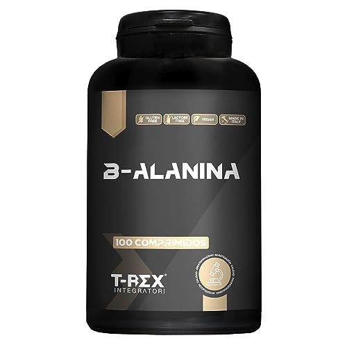 Beta Alanina 100 comprimidos de 1500mg con vitaminas B1-B6-E. Contrarresta la formación de ácido láctico. Mejora la resistencia y los tiempos de recuperación.