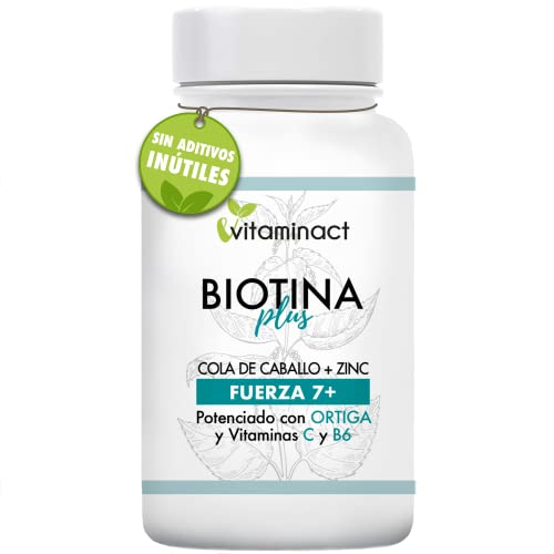 Biotina Plus Dosis Muy Alta - Potente Para Crecimiento y Anticaida Del Cabello – Mujer Hombre - Duración 4 Meses-Con Vitamina C,E,B6,B2,B5