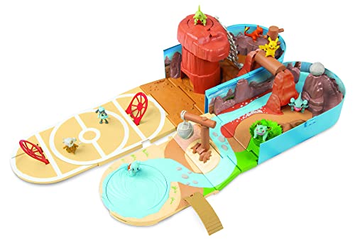 Bizak Playset Desierto Pokemon Transformable, playset para Jugar con Todos Tus Pokemon, Incluye trampas Ocultas y Zonas exclusivas (63222836)