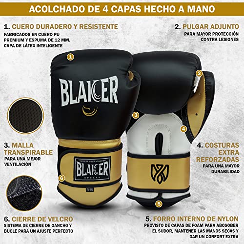 BLAICER Saco de Boxeo Adulto sin Relleno Equipado con Guantes, Vendas, Comba, Cadena Giratoria, Soporte y Bolsa Poliéster – Completo Kit para Boxeo en Casa