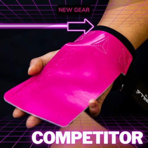 BLUEGORILLA Competitor 2.0 - Calleras para Crossfit. Super Grip! Sin Magnesio!. Máxima adherencia y protección en Tus Manos. Gimnasio,Box,calistenia, etc. Neopreno de protección en muñeca (M)