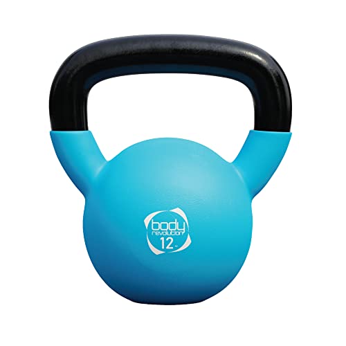 Body Revolution Neopreno Pesa Rusa – Revestido de Goma Hierro Fundido Kettlebells -Gama De Pesos y Tamaños Se Vende por Separado - 8kg