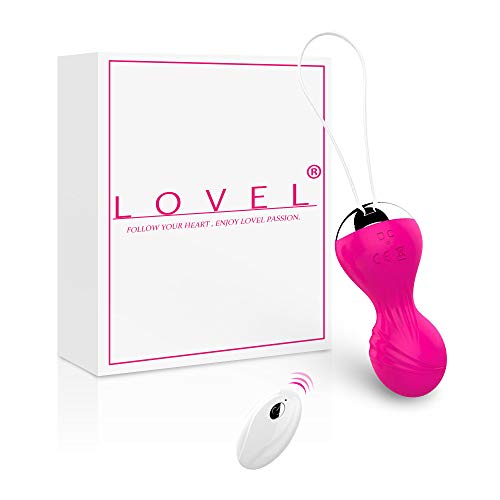 Bolas Kegel a distancia con vibración para fortalecer y apretar el suelo pélvico – Pesos de silicona para ejercicios de Kegel para principiantes - Bolas de Ben Wa para mujeres