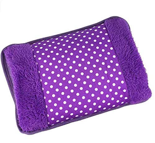 Bolsa de Agua Caliente Eléctrica Recargable y Portable eficaz para Aliviar Dolores musculares y Cama Caliente recargable en 15 minutos (Morado)