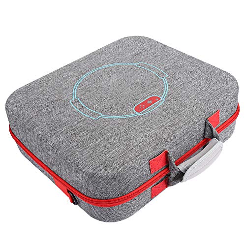 Bolsa de Almacenamiento Multifunción Portátil EVA, Máquina de Juego de Protección Redonda Completa, Bolsa de Hombro de Máquina de Juego Duradera para Base de Anillo de Fitness para Host de Interruptor