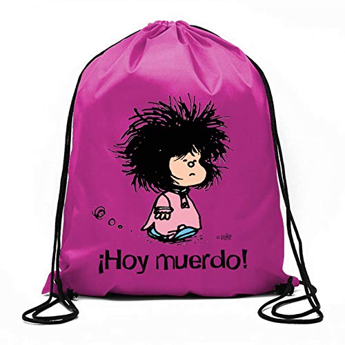 Bolsa de cuerdas Mafalda ¡Hoy muerdo! (BOLSAS)