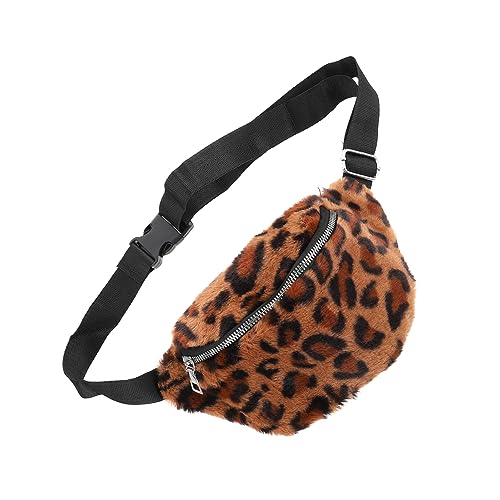 Bolsa De Hombro Riñonera MTB Bandolera con Cremallera Bolso De Pecho Inclinado Perder Pelo Artificial