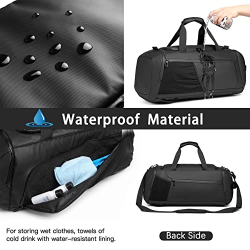 Bolsa Deporte Fitness Mochila Función y Compartimento para Zapatos Separada Seco y Humedo Bolsa húmeda Impermeable 40L Deportivo Viaje Gimnasio Natacion Fin de Semana Travel Duffle Bag