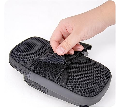 Bolsa para Brazos,Brazalete Movil Correr Deportivo, Móvil Bolsa para–Brazos Fundas Impermeable con Orificio Auriculares, Brazalete Porta Movil Running para Deporte,Aire Libre,Fitness. (Negro)