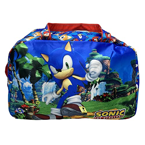 Bolsa Sonic, Correa Ajustable, Dos Asas, Bolso, Bolsa, Gimnasio, Viajes, 40 x 26 x 21 cm, Azul - SN4359MC