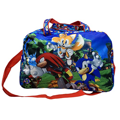 Bolsa Sonic, Correa Ajustable, Dos Asas, Bolso, Bolsa, Gimnasio, Viajes, 40 x 26 x 21 cm, Azul - SN4359MC