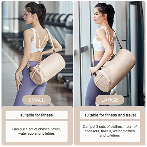 Bolsas de Gimnasio pequeñas para Mujeres Bolsas de Gimnasio Multicolores para Hombres Bolsa de Entrenamiento Impermeable Mini Bolsa de Lona Bolsa de luz Dulce Bolsa de Mano Bolsa de Deporte Bolsas