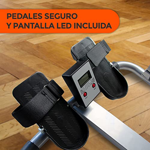 Bonplus BP | Máquina de Remo Hidráulico | Remo Multifuncional | Contador Incluido | Fitness en Casa | Resistencia Ajustable | Pedales Antideslizante