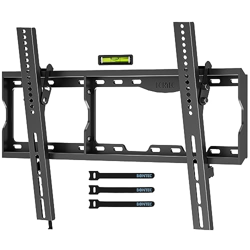 BONTEC Soporte TV Pared para Televisores de 37-86 Pulgadas de LED LCD Plasma, Soporte Inclinable con Capacidad de hasta 75 kg, Máx VESA 600x400mm