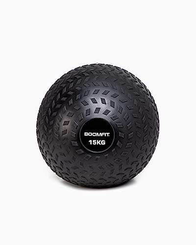 BOOMFIT Slam Ball 15Kg, Unisex-Adult, Black, One Size