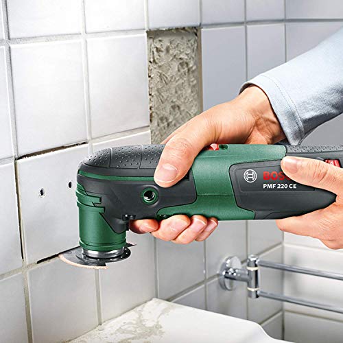 Bosch Home and Garden 0.603.102.000 PMF CE Multiherramienta, 220 W, 220 V, Schwarz, Grün