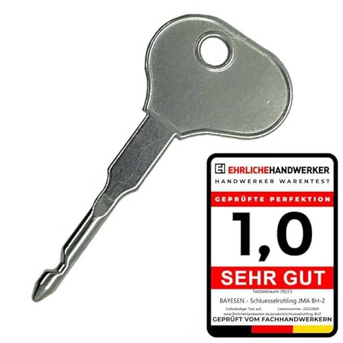 Bosch Silca BH11 - Llave de encendido universal para coche y tractor para excavadoras, vehículos industriales y maquinaria agrícola, apto para Fiat Iveco, Magirus Deutz, Scania y otras marcas