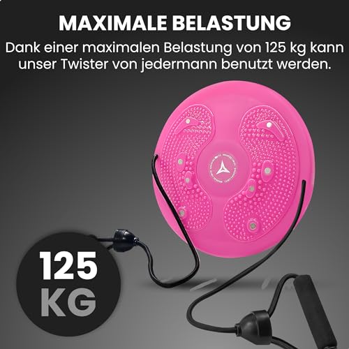 Breaking Limits Waist Twister - Tocadiscos, tabla giratoria para entrenamiento abdominales, piernas, glúteos, ejercicio de cadera, asas, entrenador de equilibrio, tabla tambaleante para adultos, ideal