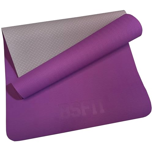 BSFIT Esterilla Deporte, Yoga, Pilates, colchonetas Ejercicios. Es ideal para realizar deporte en casa, yoga mat, esterilla yoga antideslizante, TPE ecologico (4 mm)