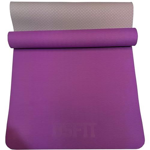 BSFIT Esterilla Deporte, Yoga, Pilates, colchonetas Ejercicios. Es ideal para realizar deporte en casa, yoga mat, esterilla yoga antideslizante, TPE ecologico (4 mm)