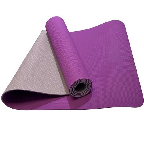 BSFIT Esterilla Deporte, Yoga, Pilates, colchonetas Ejercicios. Es ideal para realizar deporte en casa, yoga mat, esterilla yoga antideslizante, TPE ecologico (4 mm)