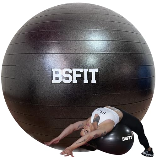 BSFIT, Pelota de Pilates, Pelota Embarazada de 75 cm, Pilates Accesorios, Fitness, Embarazo, Descubre una Variedad en Balon Yoga y Accesorios para tu Rutina de Ejercicio (Diametro 75cm)