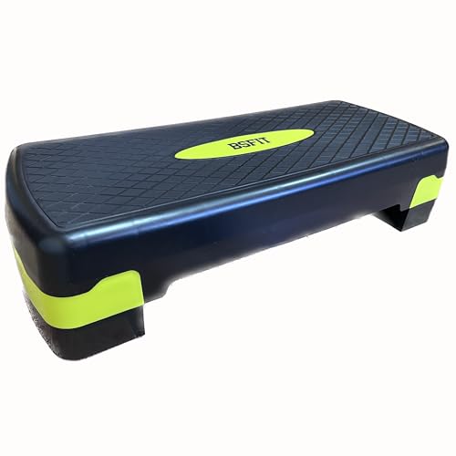 BSFIT® Step de Aeróbic Plataforma Steps Fitness Casa Banco Fitness para Ejercicio Yoga Adecuado Gimnasio Exterior, Antideslizante, Carga 250kg