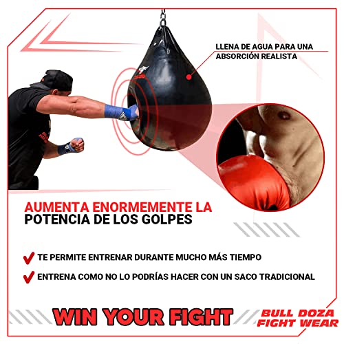 Bull DOZA Fight Wear Basic Line 53kg - Bolsa de Boxeo de Agua, Resistente, Impermeable, Varios tamaños