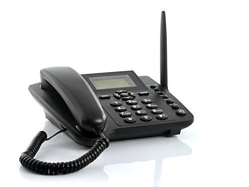 BW 2.4 '' inalámbrico Quadband G/M teléfono móvil de Escritorio clásico del Telephone para el Negocio o la Familia (Especialmente para la Gente más Vieja) - Negro