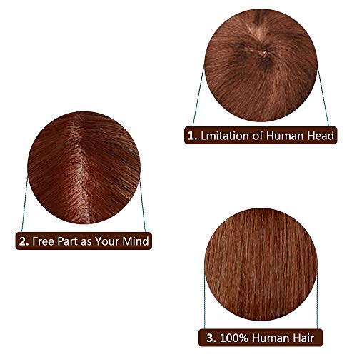 Cabeza Peluqueria Pelo Natural, MYSWEETY 100% Cabello Humano 45cm Cabezal de Peluquería para Curling, Alisar, Cabeza de Muñeca de Cosmetología Maniqui