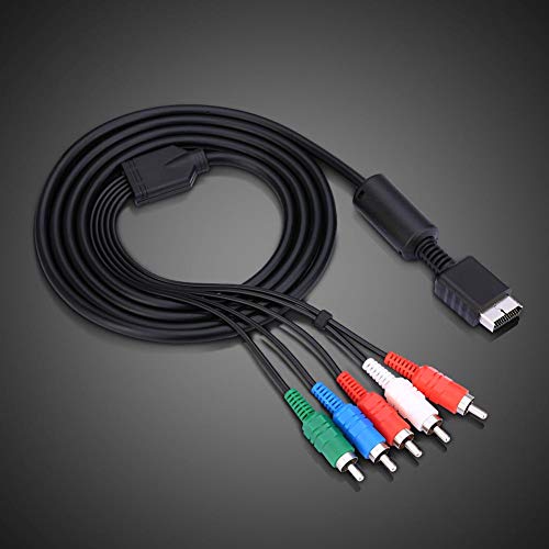 Cable AV Multi out Cable de Video/Audio de Alta definición por componentes para el Sistema de Juegos Sony Playstation PS2 PS3 conectador a HDTV o EDTV con Conectores codificados por Color