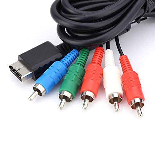 Cable AV Multi out Cable de Video/Audio de Alta definición por componentes para el Sistema de Juegos Sony Playstation PS2 PS3 conectador a HDTV o EDTV con Conectores codificados por Color