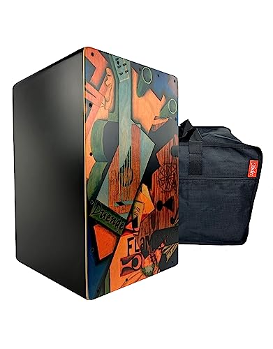 Cajon Flamenco Edición limitada Amazon con funda tipo mochila incluida.