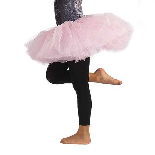 CALZITALY PACK 1 o 2 PARES - Leggings de danza para bebés, Leggings de ballet, Leotardos de ballet, Negro, Rosa, 4-6, 8-10, 12-14 años, 60 Den, Made in Italy (8-10 Años, Negro)