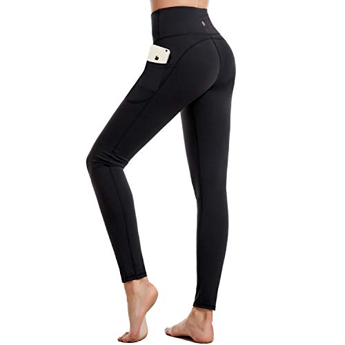 CAMBIVO Leggins Deportivos Mujer Push Up, Mallas Deporte Cintura Alta, Mayas Deportivas con Bolsillos, Pantalones Deporte para Running, Yoga, Fitness, Estiramiento, Pilates