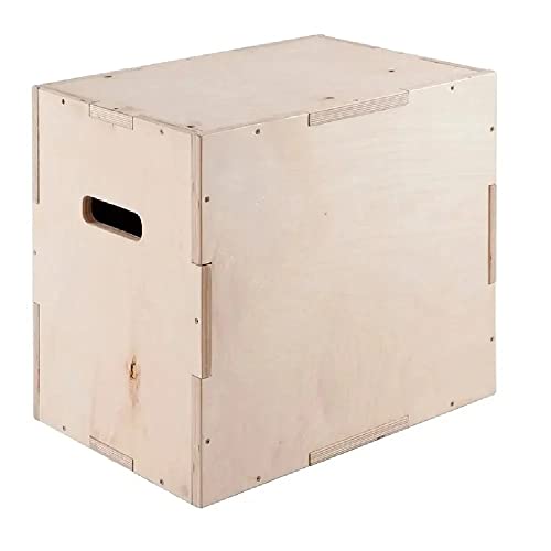 CANNON - Jump Box Cajón Pliométrico de Madera. Caja de Salto para Hacer Deporte, Cross Training, Fitness Musculación y Crossfit (40 x 50 x 60 cm)