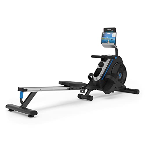 Capital Sports Maquina de Remo Magnética para Casa, Aparatos para Hacer Ejercicio Plegable, Rowing Machine 8 Niveles de Resistencia, Remo Fitness con Pantalla LCD, Rodillos para Proteger el Suelo