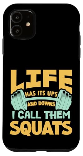 Carcasa para iPhone 11 Funny Fitness Wisdom - Life's Squats Workout