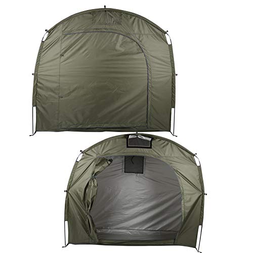 Carpa para Guardar Bicicletas, Carpa Cobertizo para Almacenamiento de Bicicletas Al Aire Libre para 2 Bicicletas, Cobertizo Impermeable para Bicicletas Reutilizable para Todas las Estaciones(Verde)