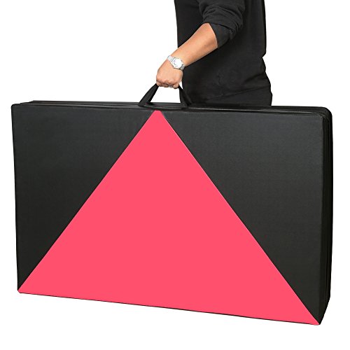 CCLIFE Colchoneta Plegable Gimnasia de Espuma para Gimnasia Yoga Ejercicio Deportiva, Gimnasi-Ejercicio Mat de 4 Paneles Plegables,Resistente, Antideslizante 180x80x5cm/200x100x5cm