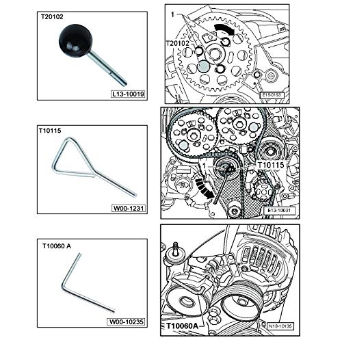 CCLIFE Kit Calado Distribucion Grupo Vag Útil TDI 1.2, 1.4, 1.6, 1.9, 2.0 SDI/TDI